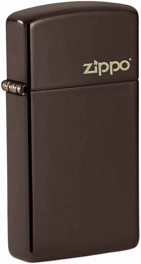 Zapalniczka Zippo Slim Brown Zipplo Logo 49266ZL