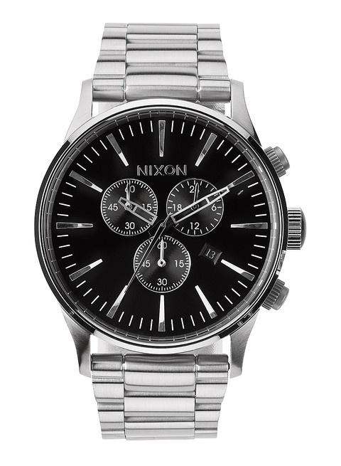 Zegarek Nixon Sentry Chrono Natural/Silver A424 1603