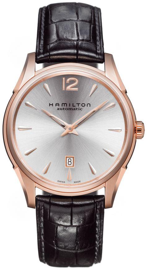 Zegarek Hamilton JazzMaster Slim 43mm Pink Gold H38645755