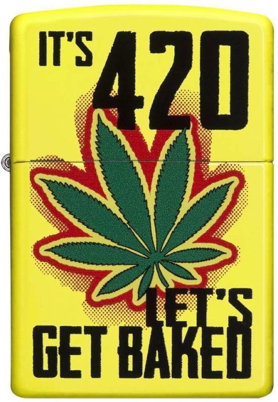 Zapalniczka Zippo 6344 Lets Get Baked Cannabis