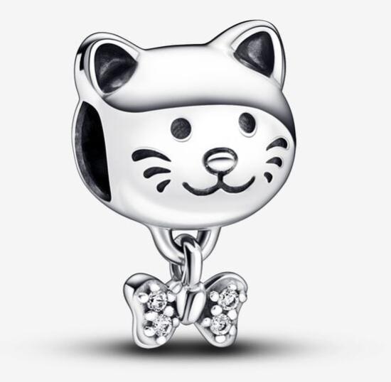 Koralik Pandora Pet Cat & Bow 792255C01