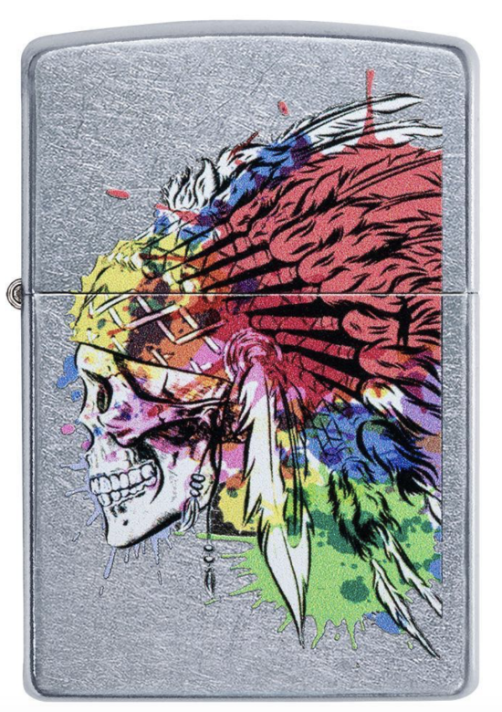 Zapalniczka Zippo Skull With Headdress 49111